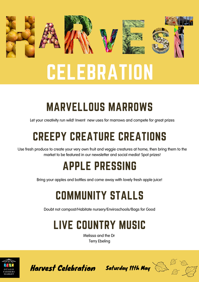 harvest celebration events poster